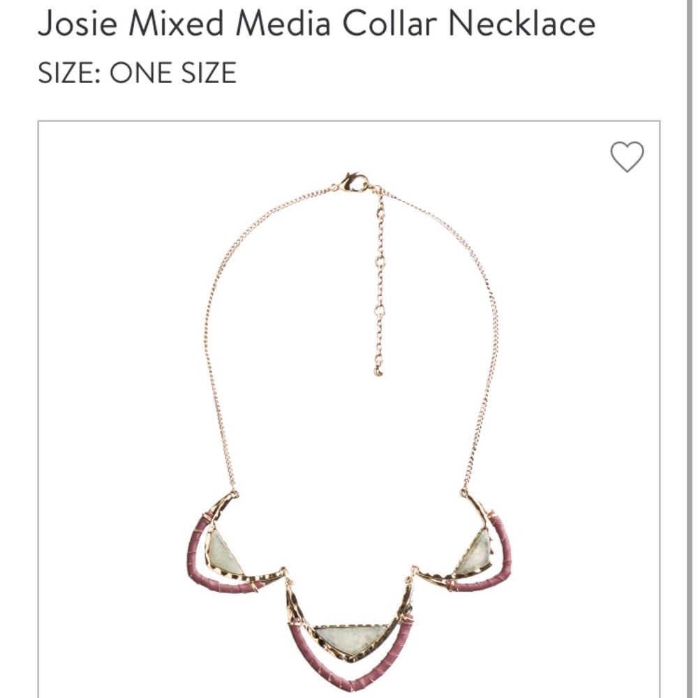 Mixed Media Collar Necklace